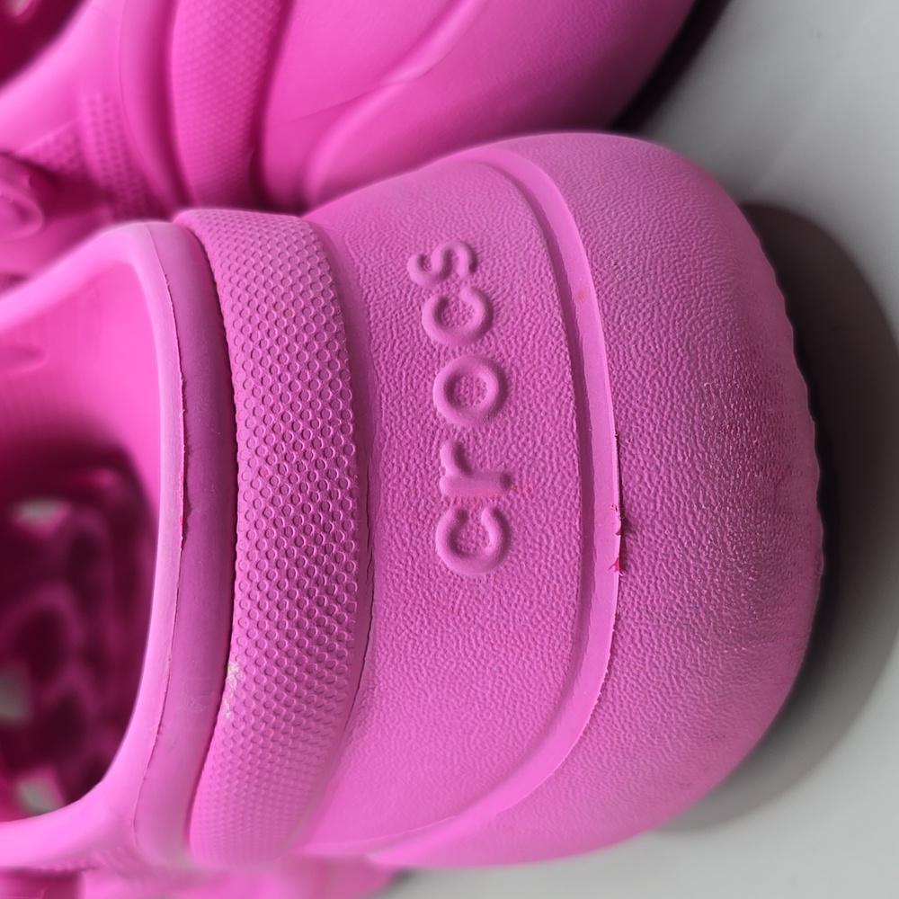 Crocs Classic Bae Platform Clogs Women's Sz 8 Pink Shoes Iconic Comfort Sandals - Picture 8 of 12